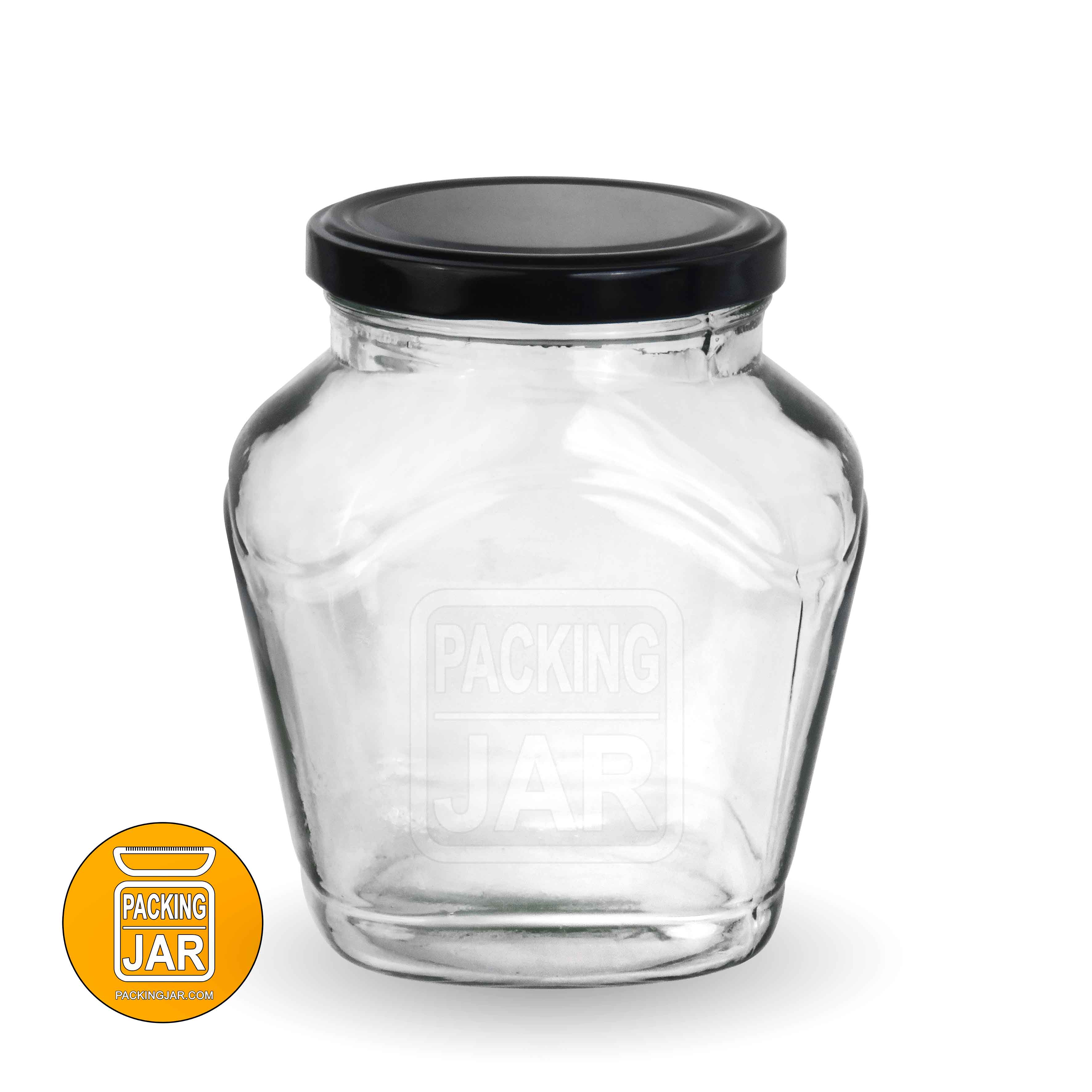 جارشیشه ای شکلاتی سایز1